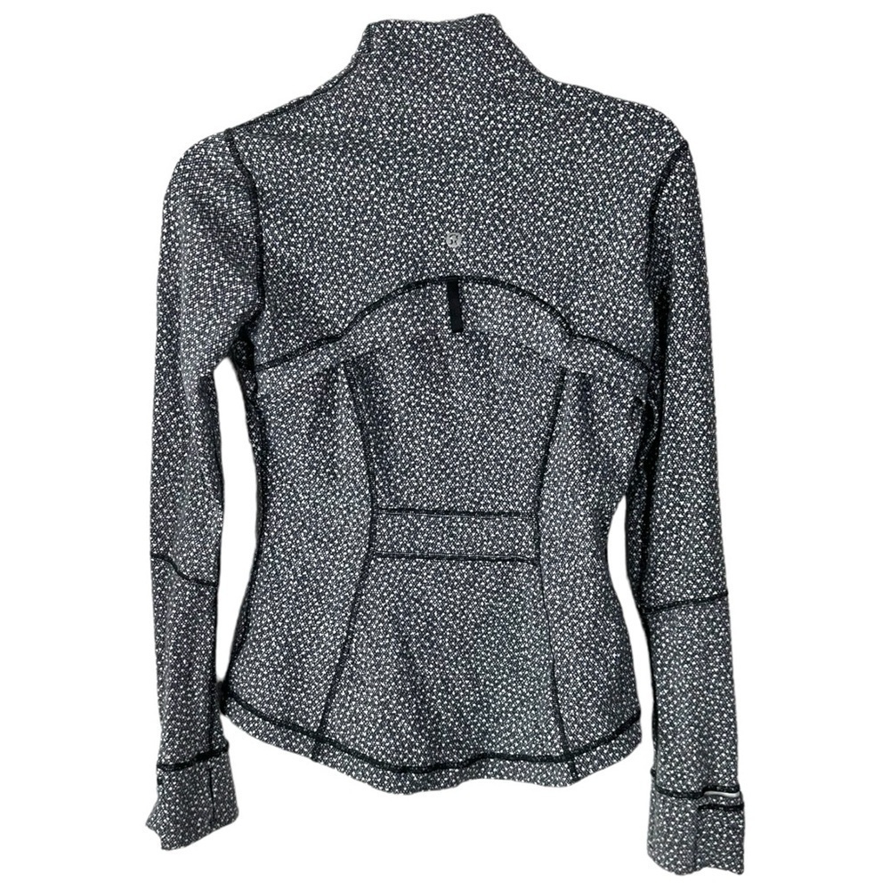 Lululemon Define Jacket Frozen Fizz White Black Size 6 - Picture 2 of 5